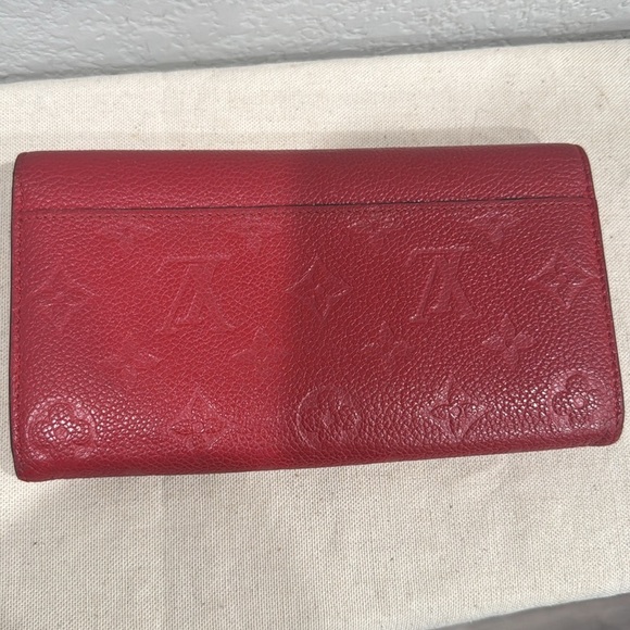 Louis Vuitton Sarah Empreinte Wallet in Scarlet - Picture 3 of 13